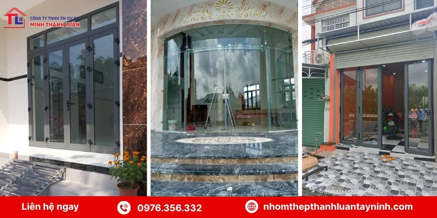  Ứng dụng cửa nhôm kính trong nhà ở, biệt thự, showroom